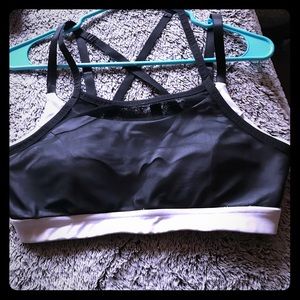Strappy sports bra
